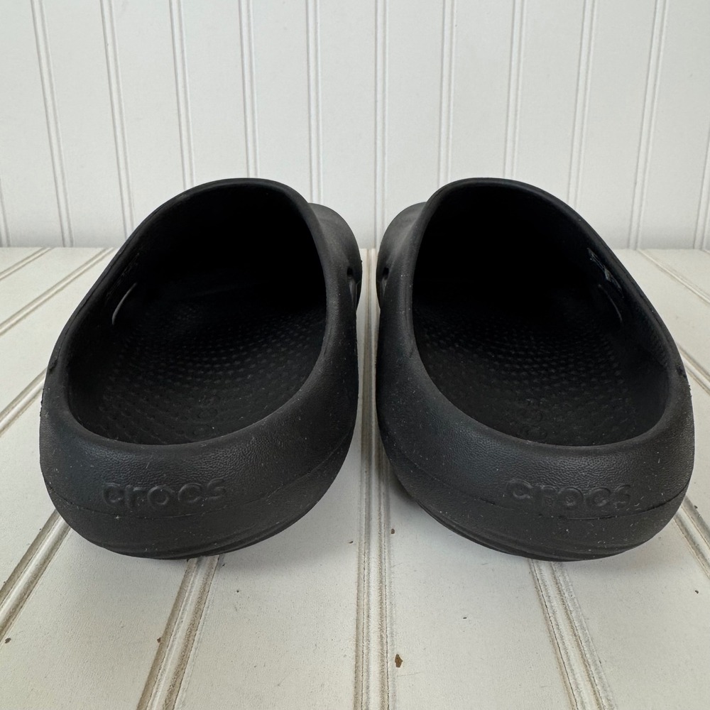 Crocs Mellow Recovery Clogs Black Unisex Mens 7 Womens 9 Slip On 208493 - Picture 4 of 11